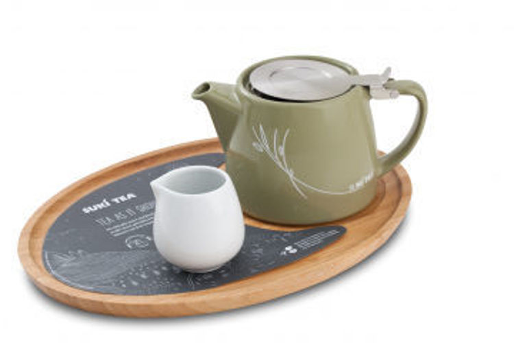 Obrázek ForLife konvička na čaj šedá, 400 ml
