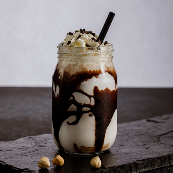 Čokoládovo-lískooříškový milkshake